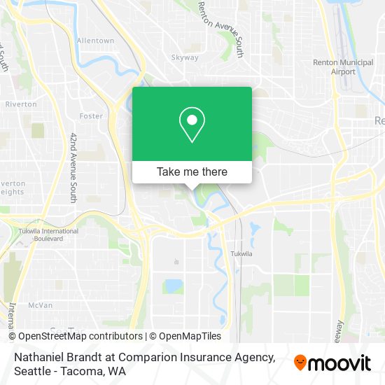 Mapa de Nathaniel Brandt at Comparion Insurance Agency