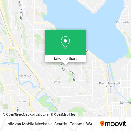 Holly van Mobile Mechanic map