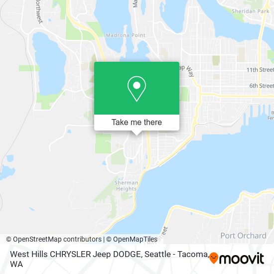 West Hills CHRYSLER Jeep DODGE map