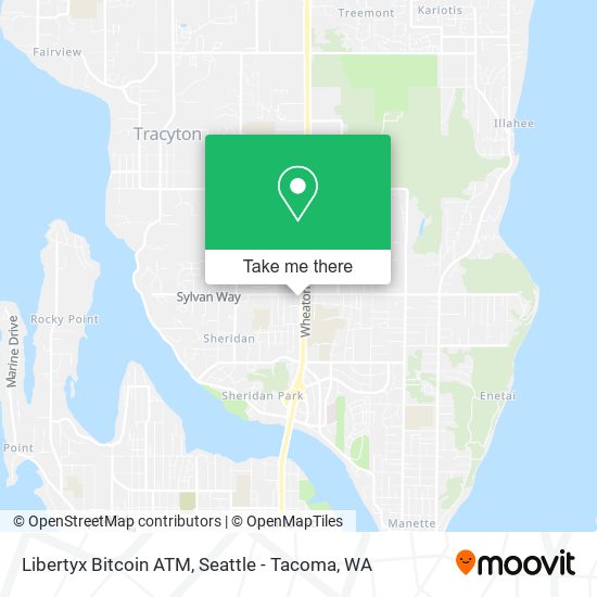 Mapa de Libertyx Bitcoin ATM