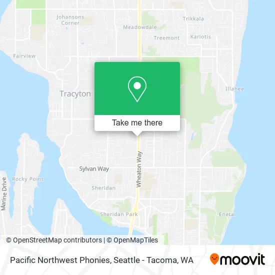 Pacific Northwest Phonies map