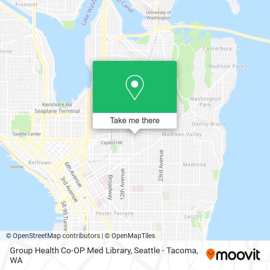 Group Health Co-OP Med Library map