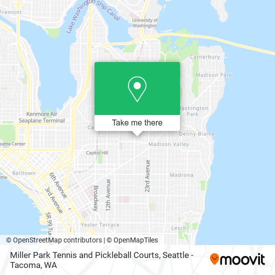 Miller Park Tennis and Pickleball Courts map