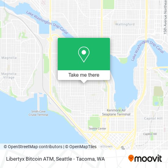 Mapa de Libertyx Bitcoin ATM