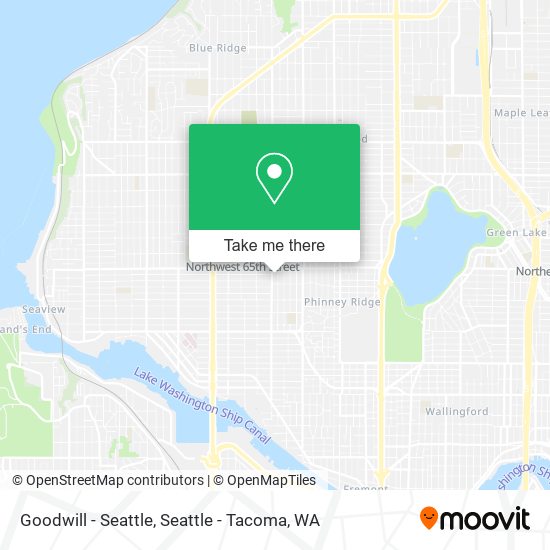 Mapa de Goodwill - Seattle