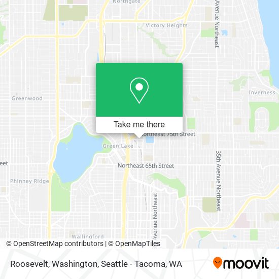 Roosevelt, Washington map