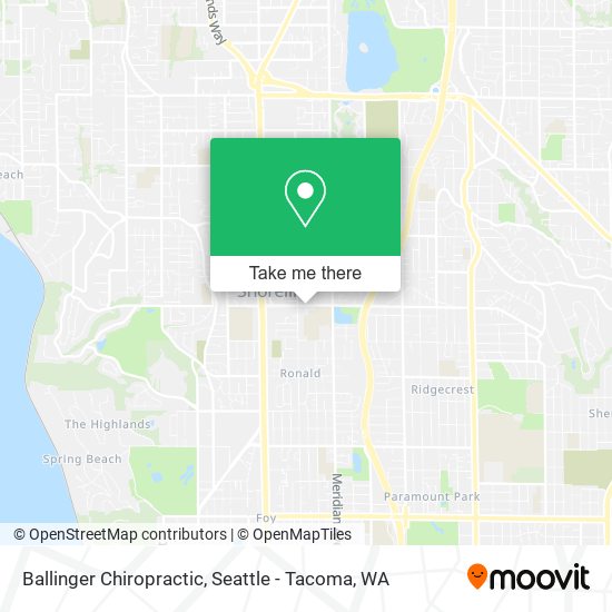 Ballinger Chiropractic map