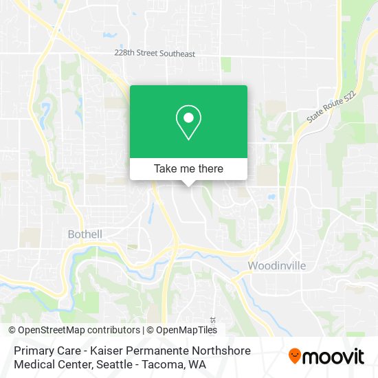 Primary Care - Kaiser Permanente Northshore Medical Center map