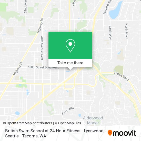 Mapa de British Swim School at 24 Hour Fitness - Lynnwood