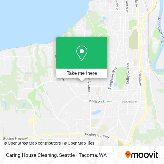 Caring House Cleaning map