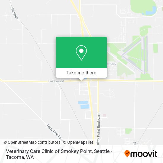 Veterinary Care Clinic of Smokey Point map