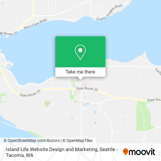 Island Life Website Design and Marketing map