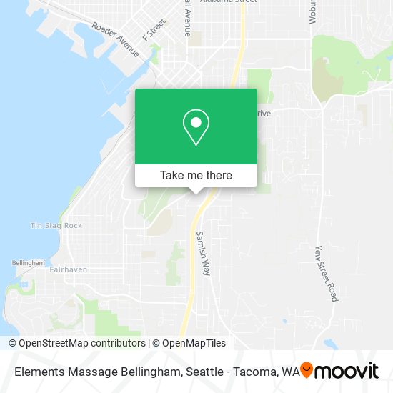 Mapa de Elements Massage Bellingham