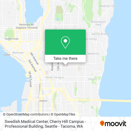 Swedish Medical Center, Cherry Hill Campus - Professional Building map