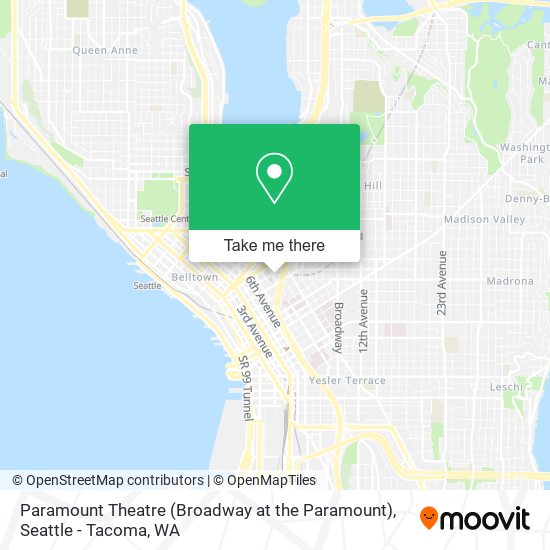 Mapa de Paramount Theatre (Broadway at the Paramount)