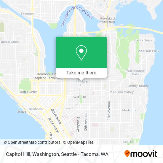 Capitol Hill, Washington map