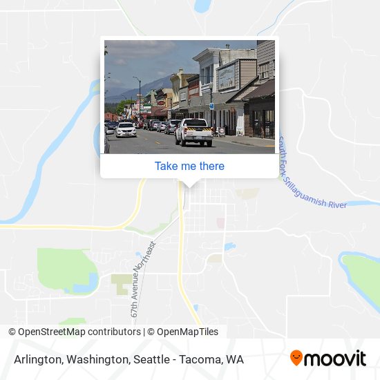 Mapa de Arlington, Washington