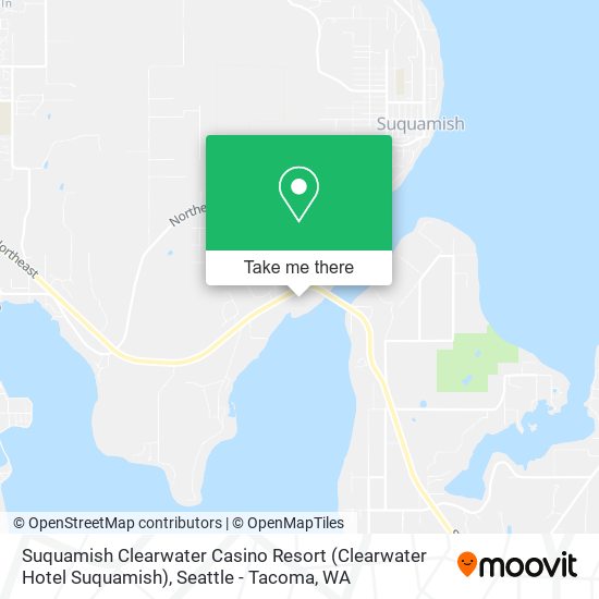 Mapa de Suquamish Clearwater Casino Resort (Clearwater Hotel Suquamish)