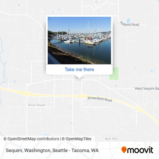Mapa de Sequim, Washington