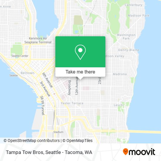 Mapa de Tampa Tow Bros