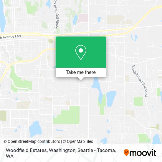 Woodfield Estates, Washington map