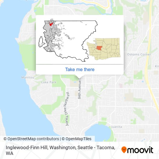 Mapa de Inglewood-Finn Hill, Washington