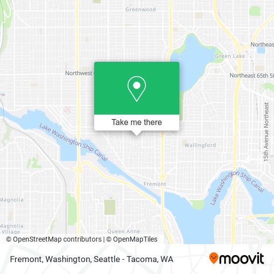 Fremont, Washington map