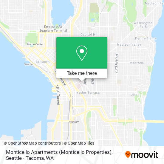 Mapa de Monticello Apartments (Monticello Properties)