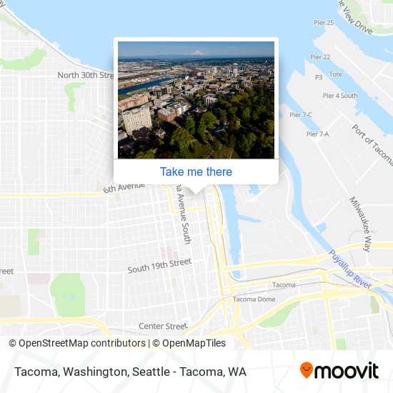 Tacoma, Washington map