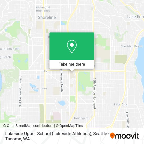 Mapa de Lakeside Upper School (Lakeside Athletics)