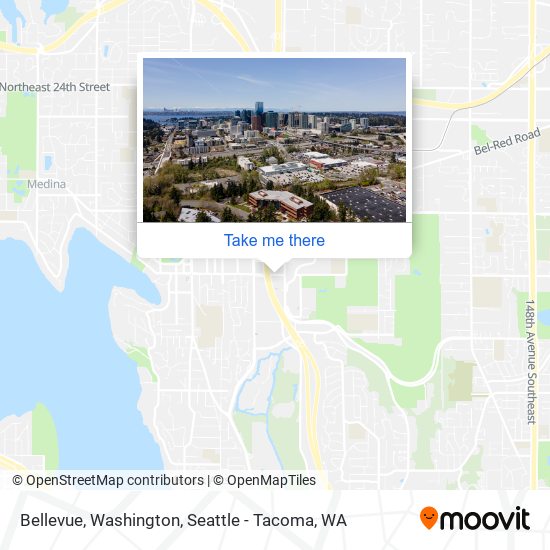 Mapa de Bellevue, Washington