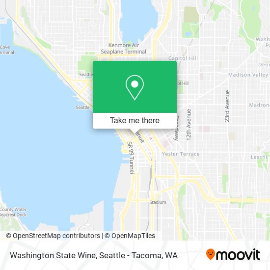 Mapa de Washington State Wine