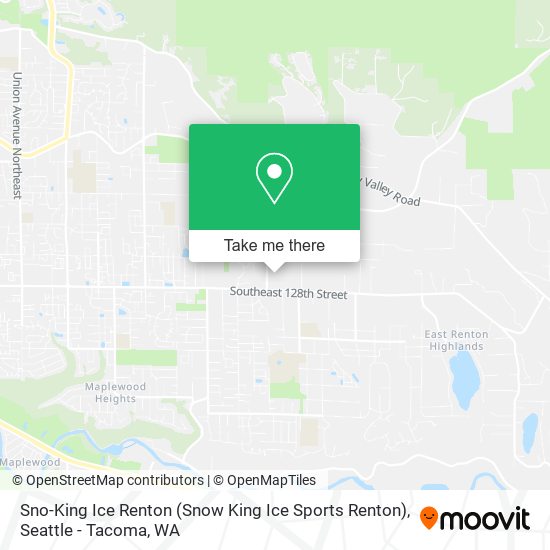 Sno-King Ice Renton (Snow King Ice Sports Renton) map
