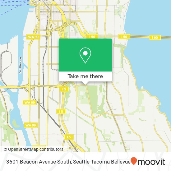 Mapa de 3601 Beacon Avenue South
