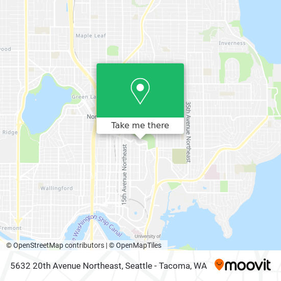 5632 20th Avenue Northeast map