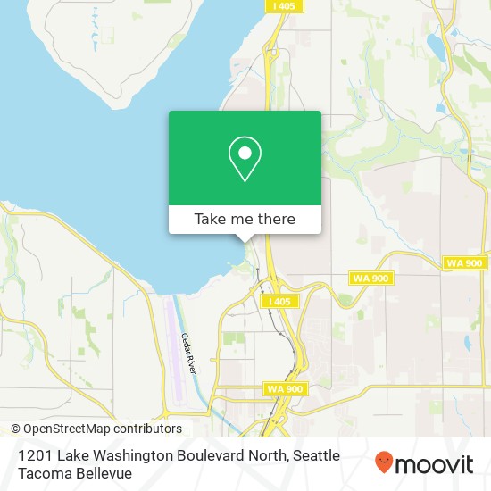 Mapa de 1201 Lake Washington Boulevard North