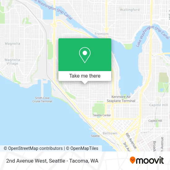 Mapa de 2nd Avenue West
