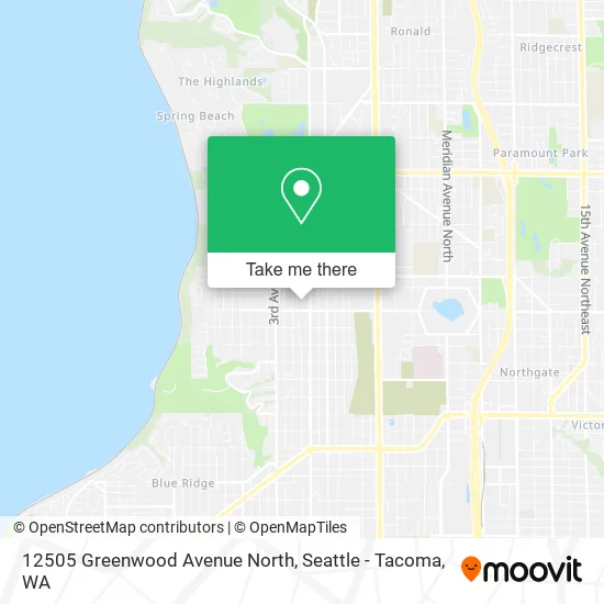 12505 Greenwood Avenue North map