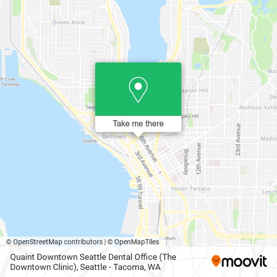 Quaint Downtown Seattle Dental Office (The Downtown Clinic) map