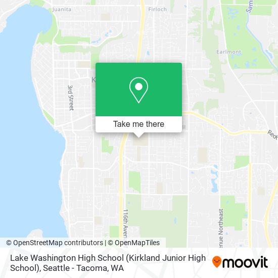 Mapa de Lake Washington High School (Kirkland Junior High School)