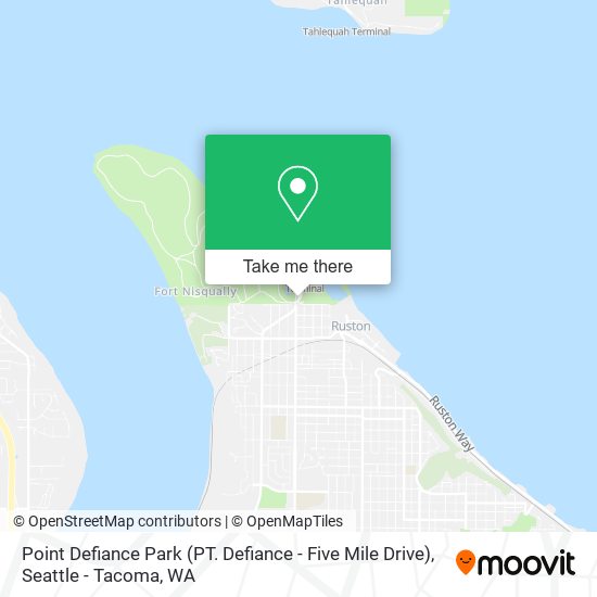 Point Defiance Park (PT. Defiance - Five Mile Drive) map