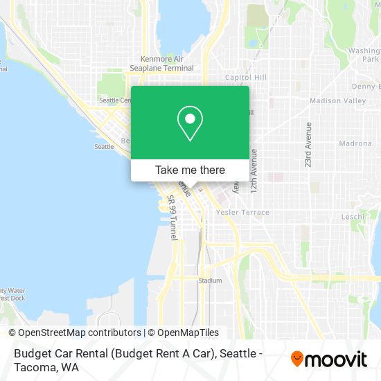 Mapa de Budget Car Rental (Budget Rent A Car)