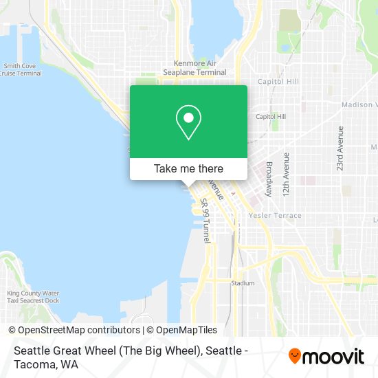 Seattle Great Wheel (The Big Wheel) map