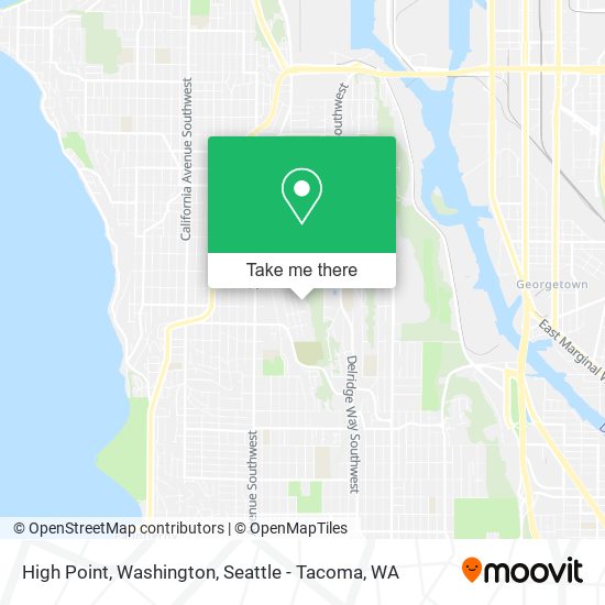 High Point, Washington map