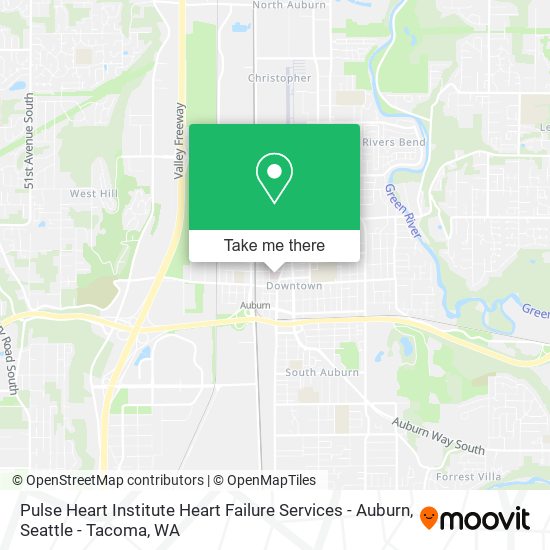 Mapa de Pulse Heart Institute Heart Failure Services - Auburn