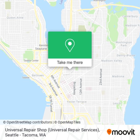 Mapa de Universal Repair Shop (Universal Repair Services)