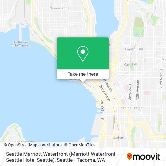 Mapa de Seattle Marriott Waterfront