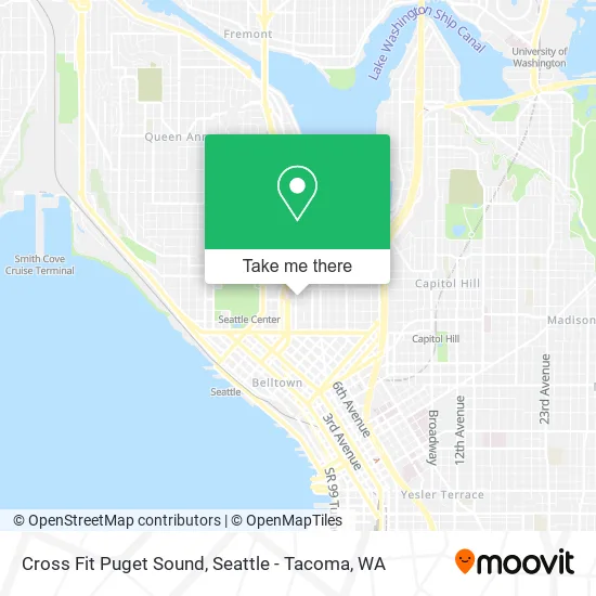 Mapa de Cross Fit Puget Sound