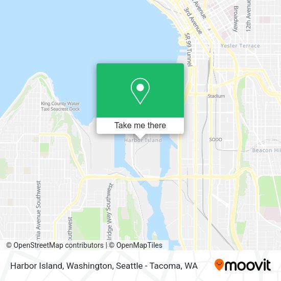 Harbor Island, Washington map