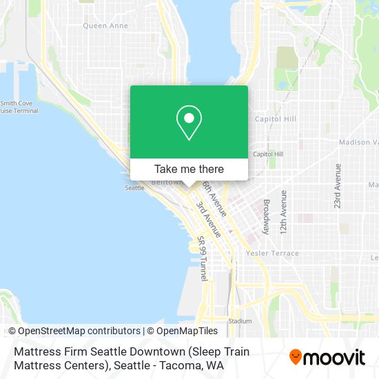 Mattress Firm Seattle Downtown (Sleep Train Mattress Centers) map